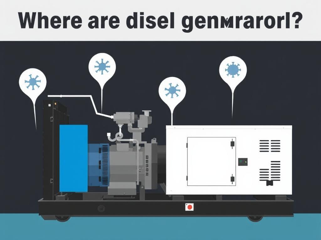 Where are diesel generators used?фото