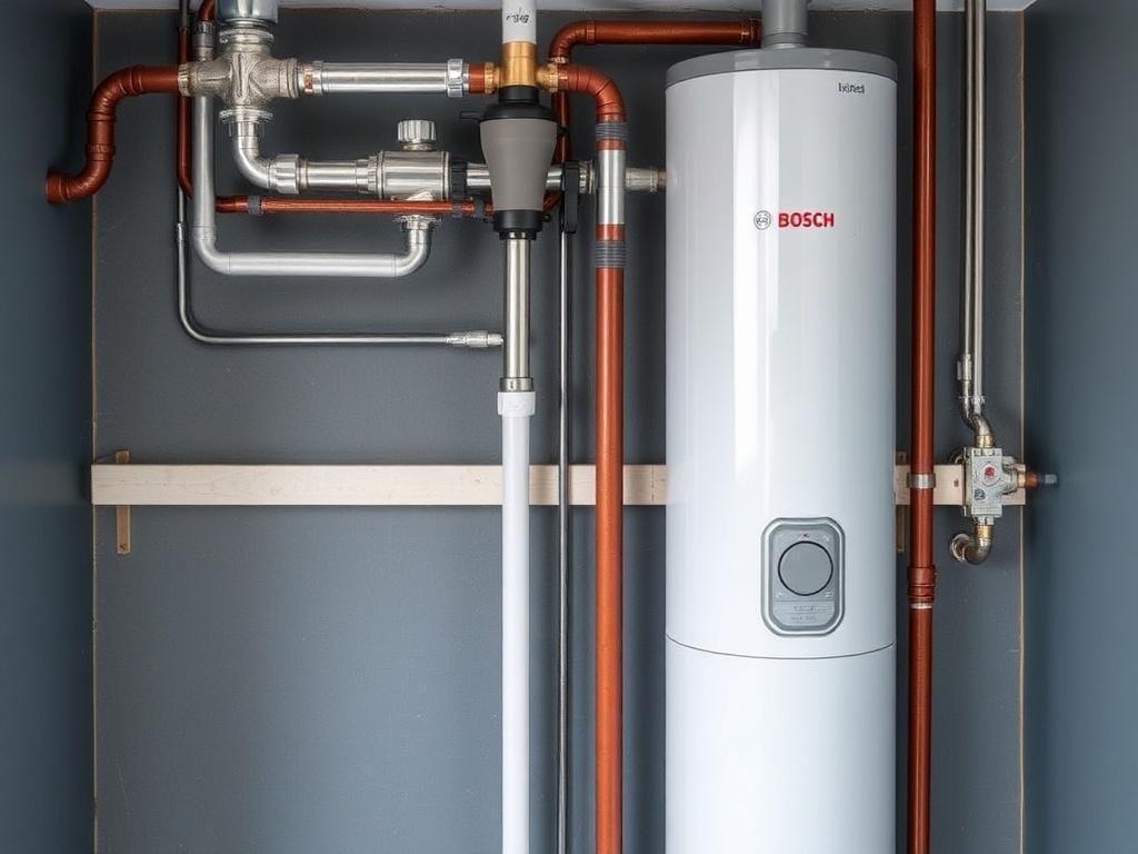 Water assembly of Bosch gas water heaterфото