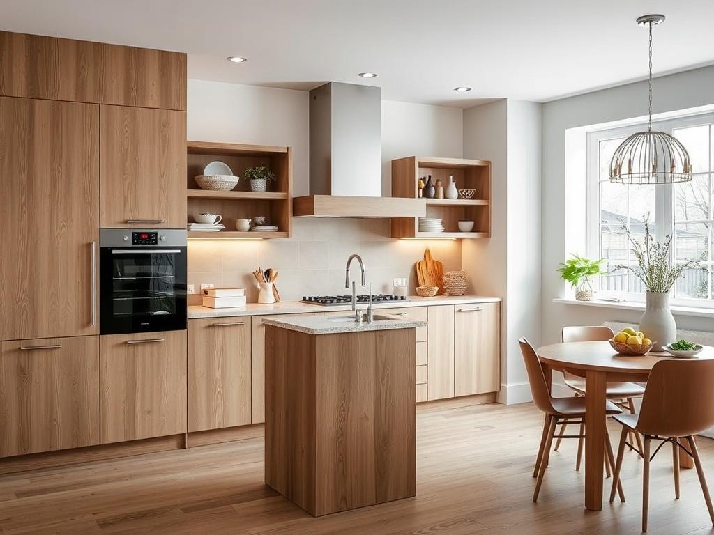 How wood affects the appearance of the kitchen over timeфото